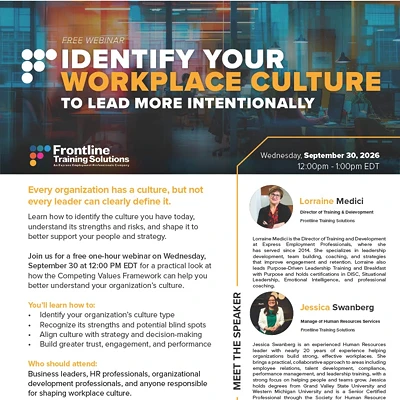 Image: Identify Your Workplace Culture Webinar